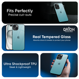 Arctic Blue Glass Case For iPhone 17 Air