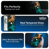 Watercolor Wave Glass Case for iPhone 17 Air