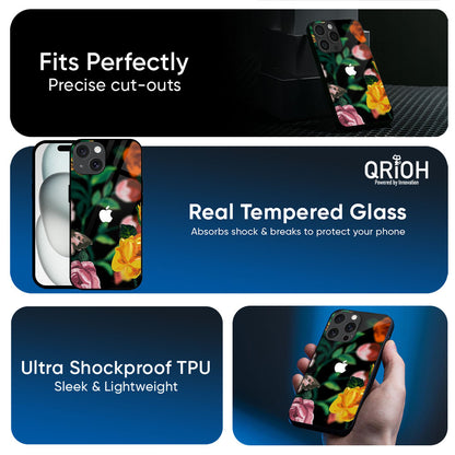 Flowers & Butterfly Glass Case for Apple iPhone 17e