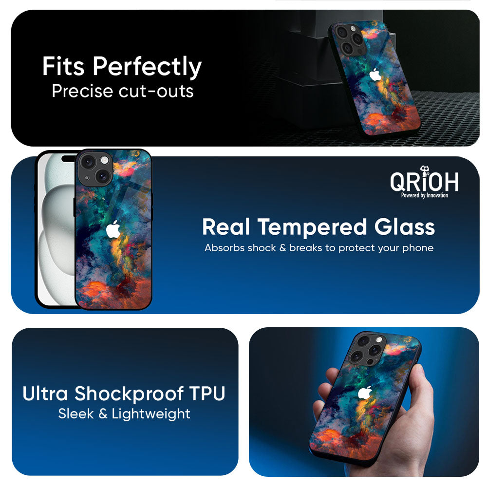 Colored Storm Glass Case for Apple iPhone 17e