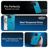 Blue Aqua Glass Case for iPhone 17 Air