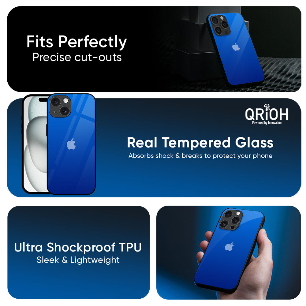 Egyptian Blue Glass Case for Apple iPhone 17e