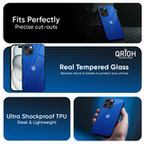 Egyptian Blue Glass Case for iPhone 17 Air