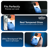 Wavy Color Pattern Glass Case for iPhone 17 Air