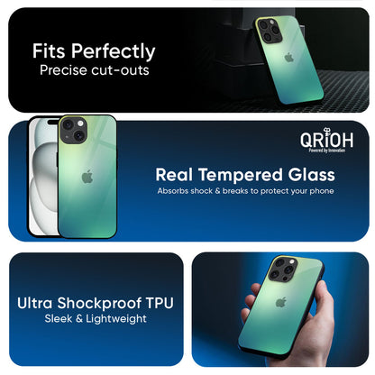 Dusty Green Glass Case for Apple iPhone 17e