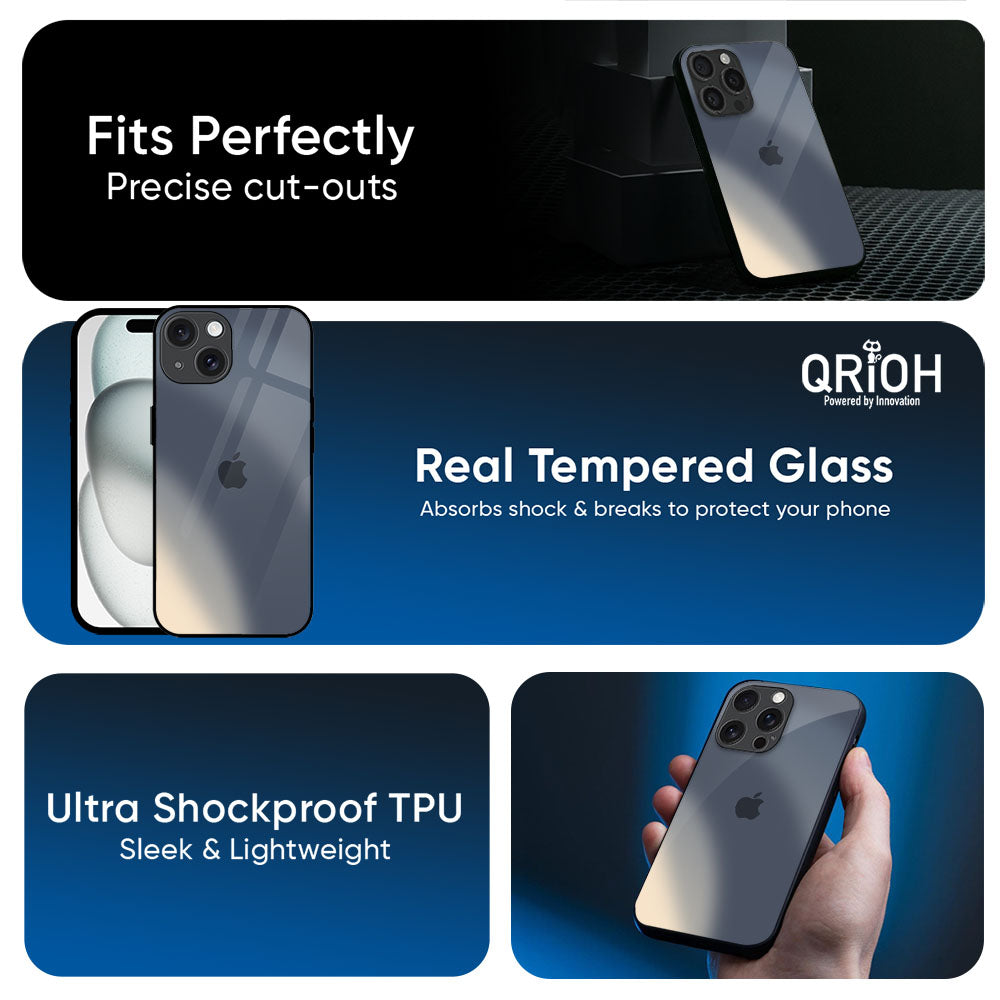 Metallic Gradient Glass Case for Apple iPhone 17e