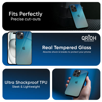Sea Theme Gradient Glass Case for Apple iPhone 17e