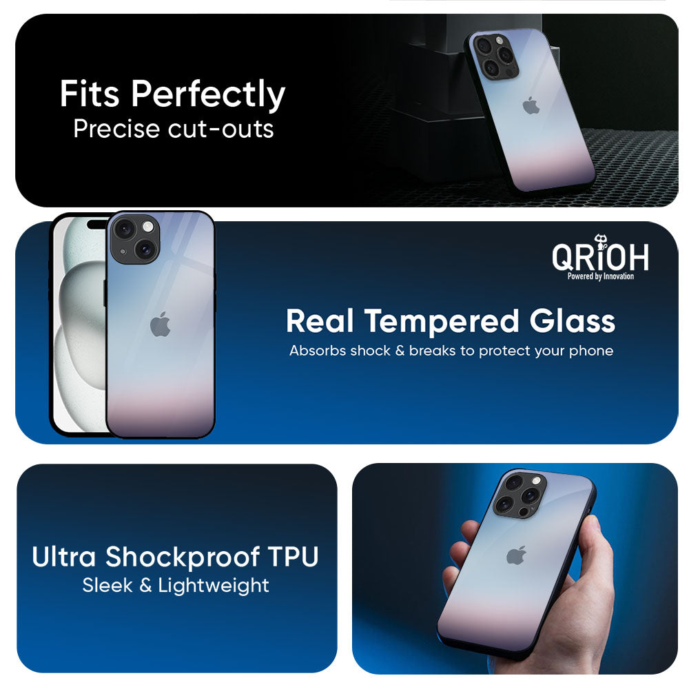 Light Sky Texture Glass Case for Apple iPhone 17e