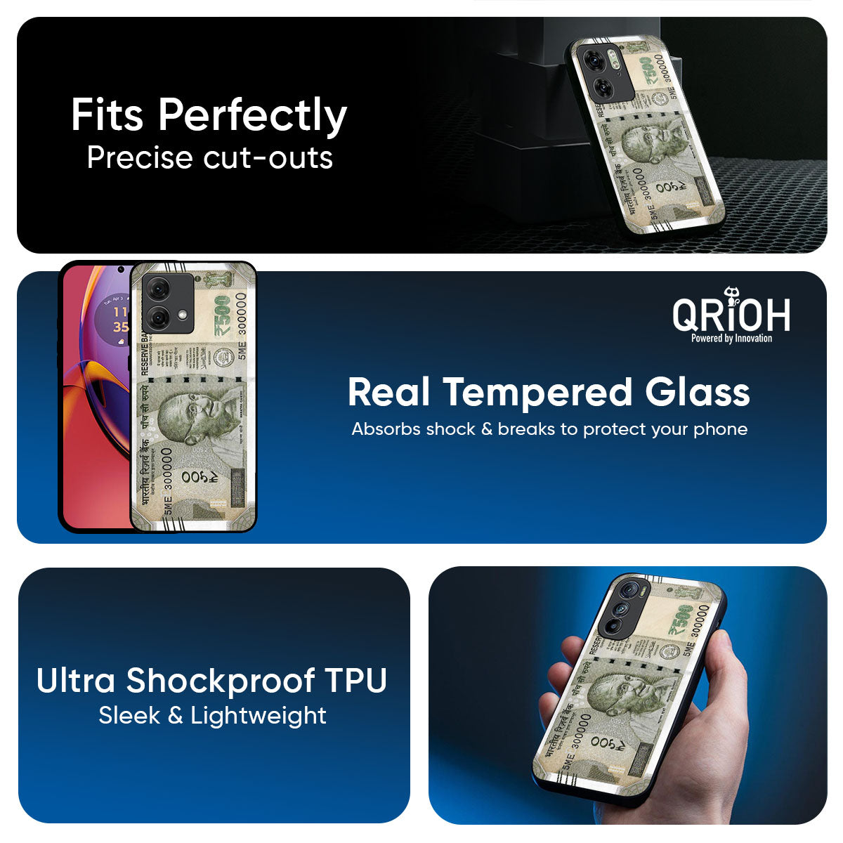 Cash Mantra Glass Case for Motorola Edge 60 Pro