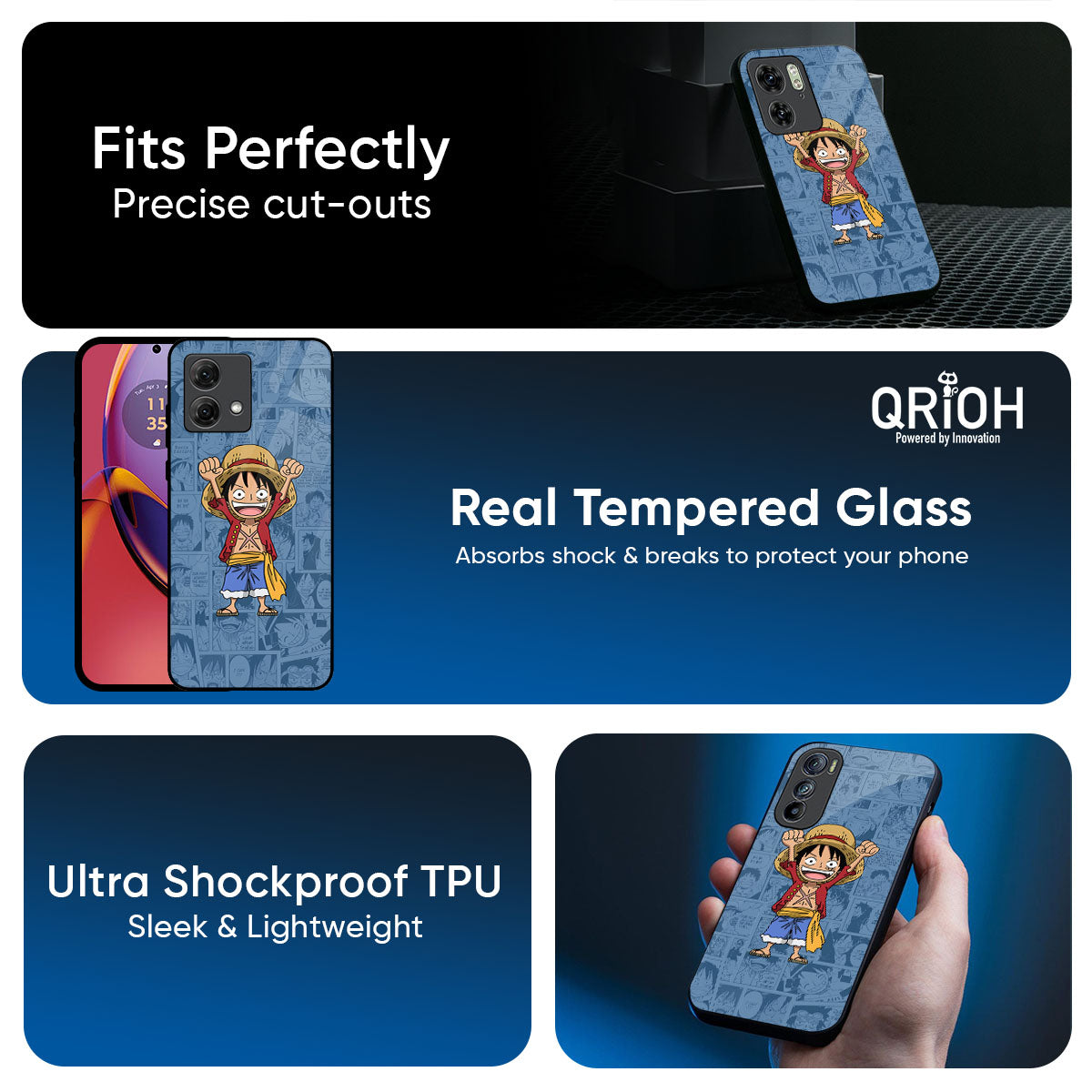 Chubby Anime Glass Case for Motorola Edge 70 5G