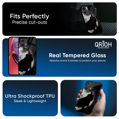 Dark Warrior Hero Glass Case for Motorola Edge 70 Pro 5G