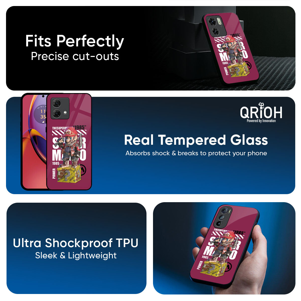 Gangster Hero Glass Case for Motorola Edge 70 Pro 5G