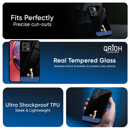 Night Sky Star Glass Case for Motorola Edge 60 Pro
