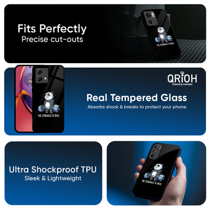 Real Struggle Glass Case for Motorola Edge 70 Pro 5G