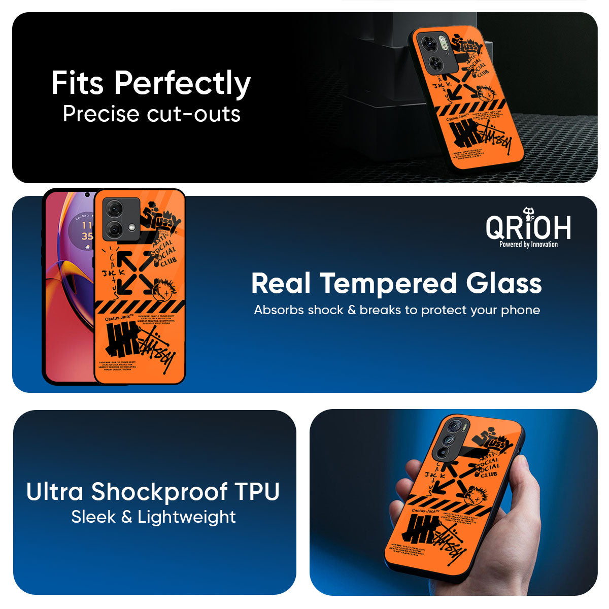 Anti Social Club Glass Case for Motorola Edge 70 5G