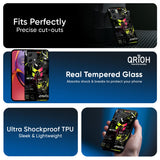 Astro Glitch Glass Case for Motorola Edge 50 Fusion 5G