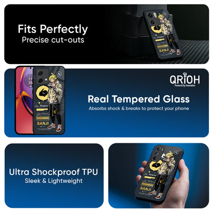 Cool Sanji Glass Case for Motorola Edge 60 Pro