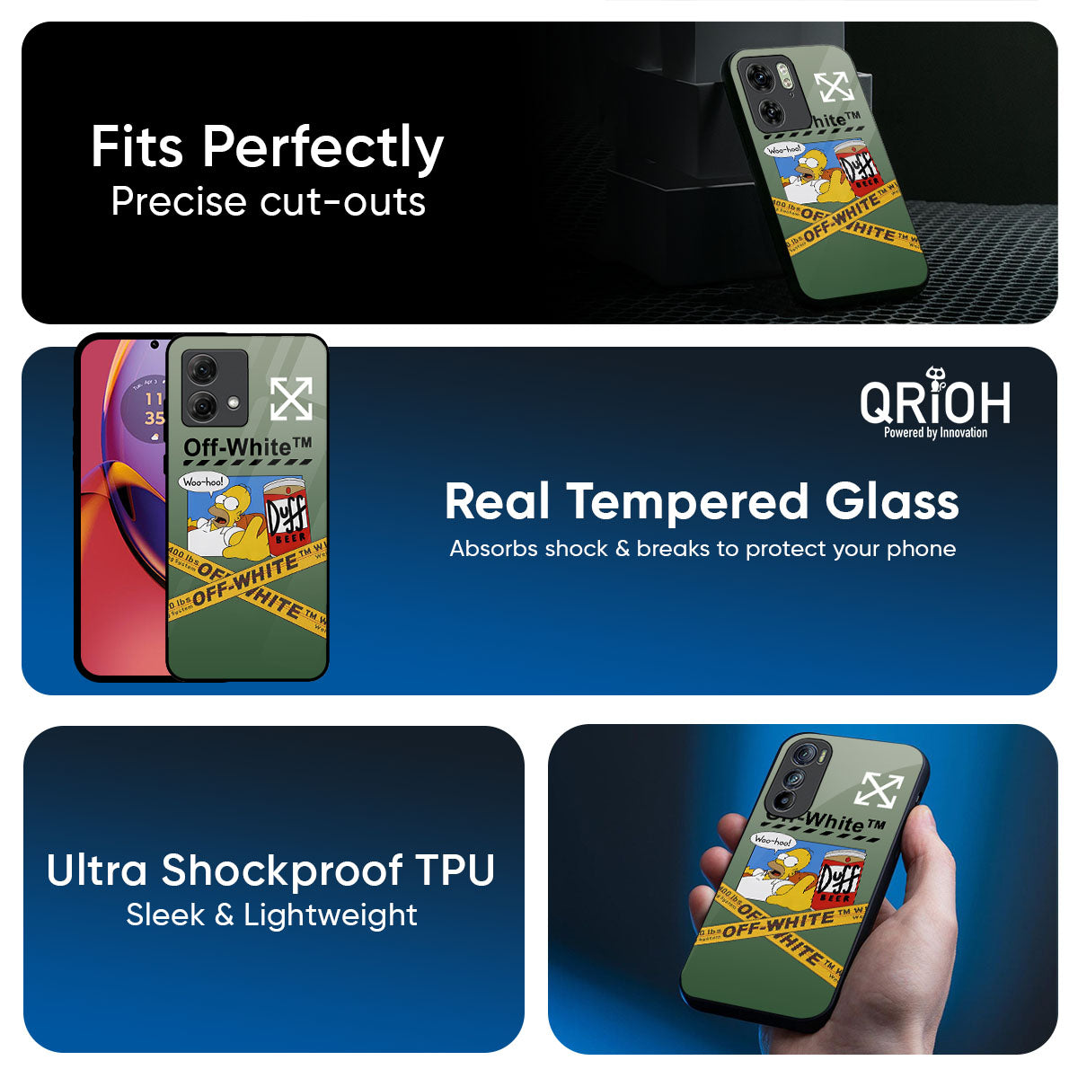 Duff Beer Glass Case for Motorola Edge 60 Pro
