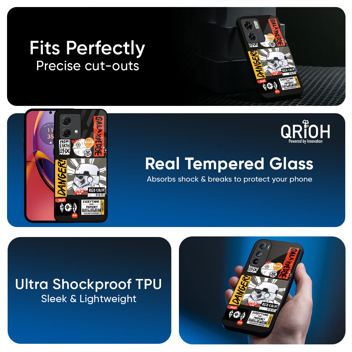 Galaxy Edge Glass Case for Motorola Edge 70 Pro 5G