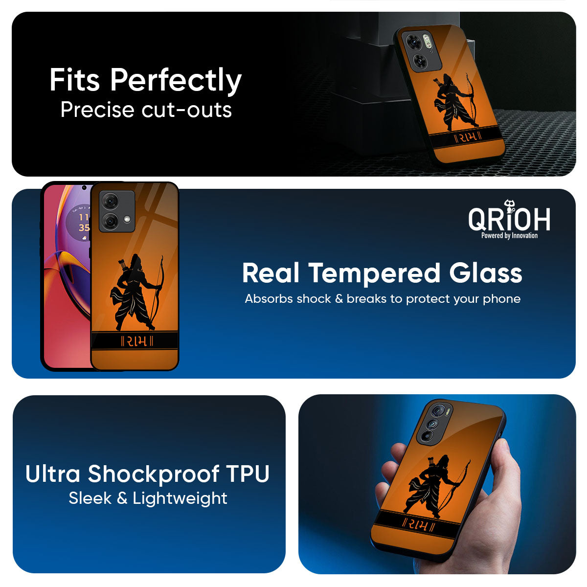 Halo Rama Glass Case for Motorola G05