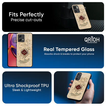 Magical Map Glass Case for Motorola Edge 70 Pro 5G