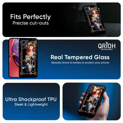 Shanks & Luffy Glass Case for Motorola G05