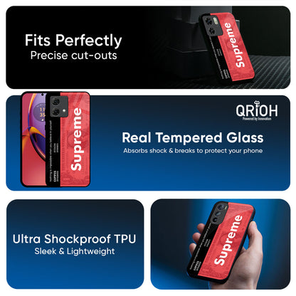 Supreme Ticket Glass Case for Motorola G75 5G