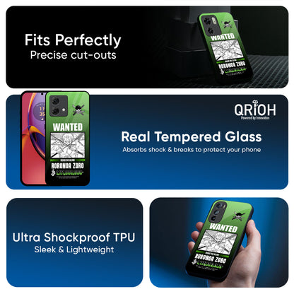 Zoro Wanted Glass Case for Motorola G05