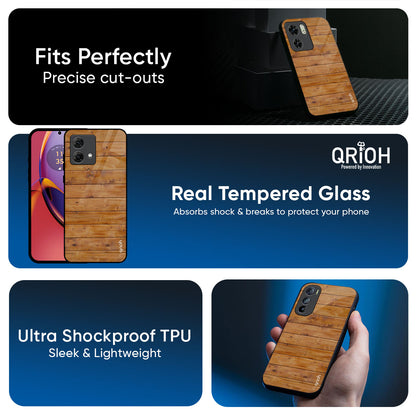 Timberwood Glass Case for Motorola G75 5G