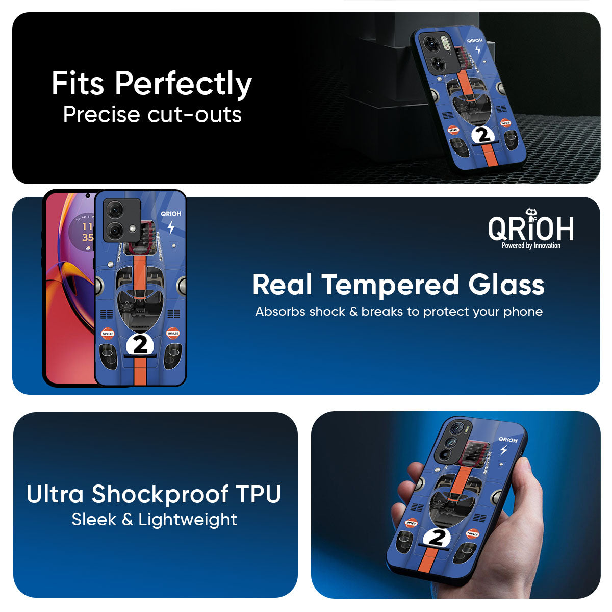 Car Adiction Glass Case for Motorola Edge 70 5G