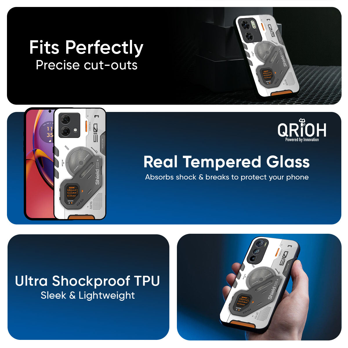 Liberty Cyber Glass Case for Motorola G05