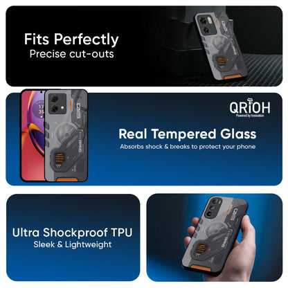 Tech Lifestyle Glass Case for Motorola G75 5G