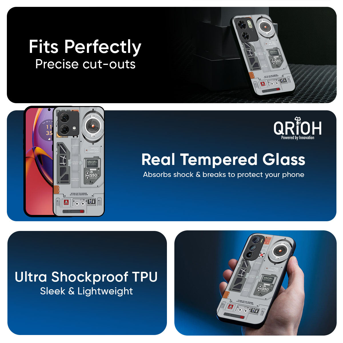 Plasma Shield Glass Case for Motorola Edge 70 5G