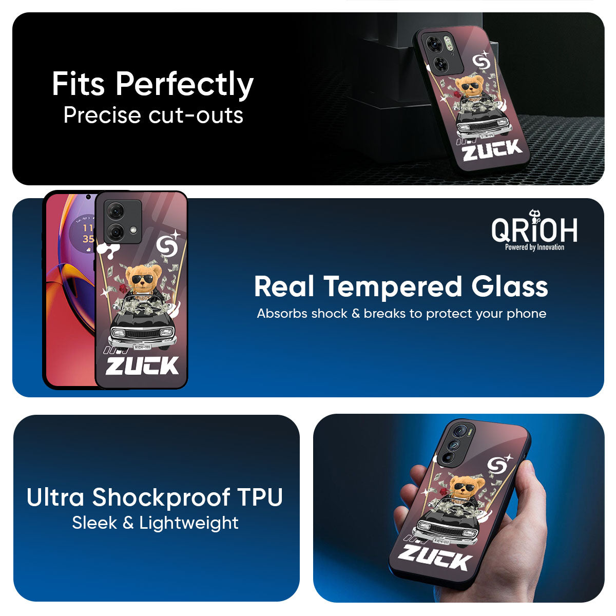 Money Madness Glass Case for Motorola G75 5G