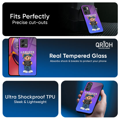 Gangsta Bear Glass Case for Motorola Edge 70 Pro 5G
