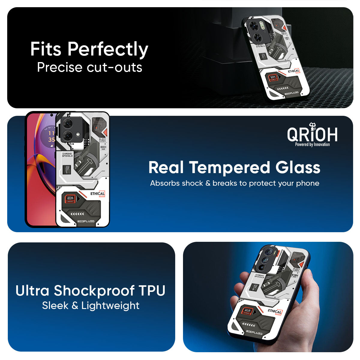 Explore Circuit Glass Case for Motorola Edge 60 Fusion 5G