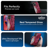 Crimson Ruby Glass Case for Motorola Edge 60 Pro