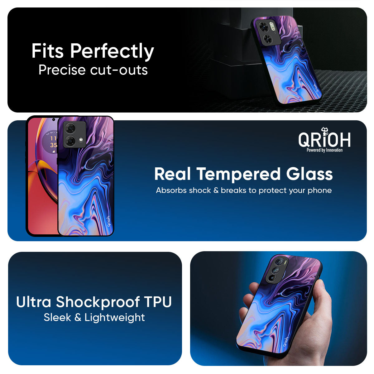 Psychic Texture Glass Case for Motorola G05