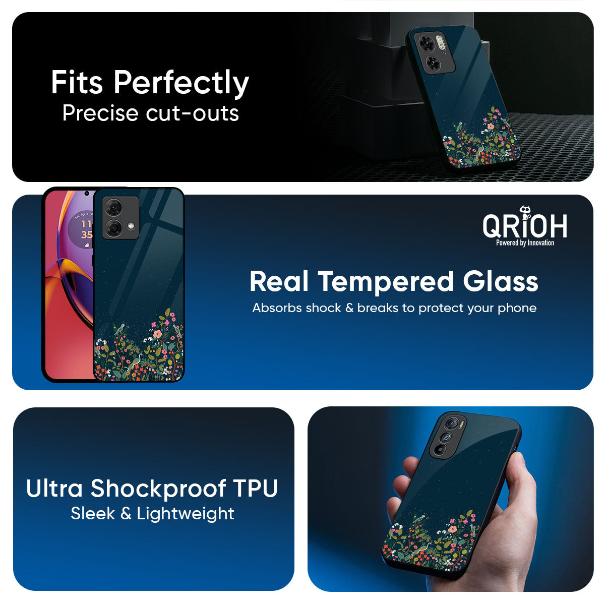 Small Garden Glass Case For Motorola G05