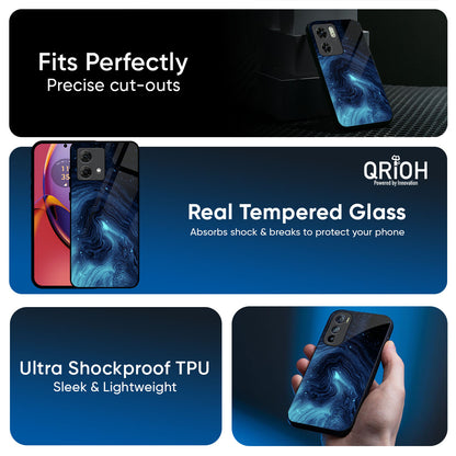 Dazzling Ocean Gradient Glass Case For Motorola Edge 70 5G