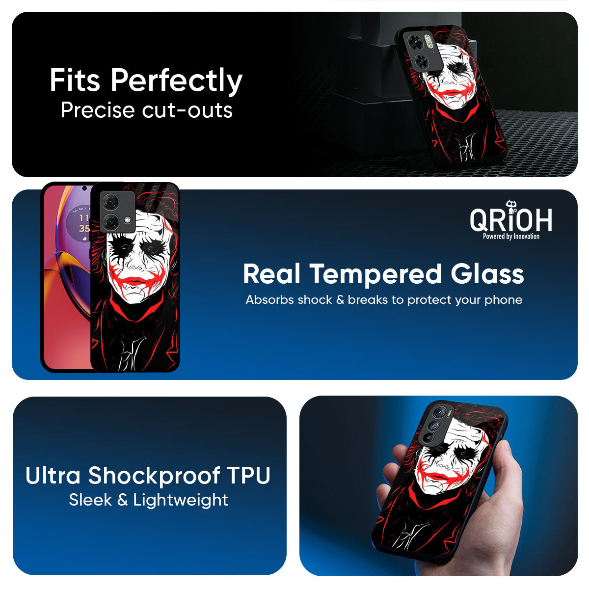 Life In Dark Glass Case For Motorola Edge 70 Pro 5G