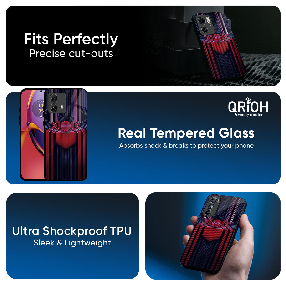 Super Art Logo Glass Case For Motorola Edge 60 Fusion 5G