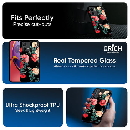 Floral Bunch Glass Case For Motorola G75 5G