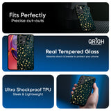 Dazzling Stars Glass Case For Motorola Edge 50 Fusion 5G