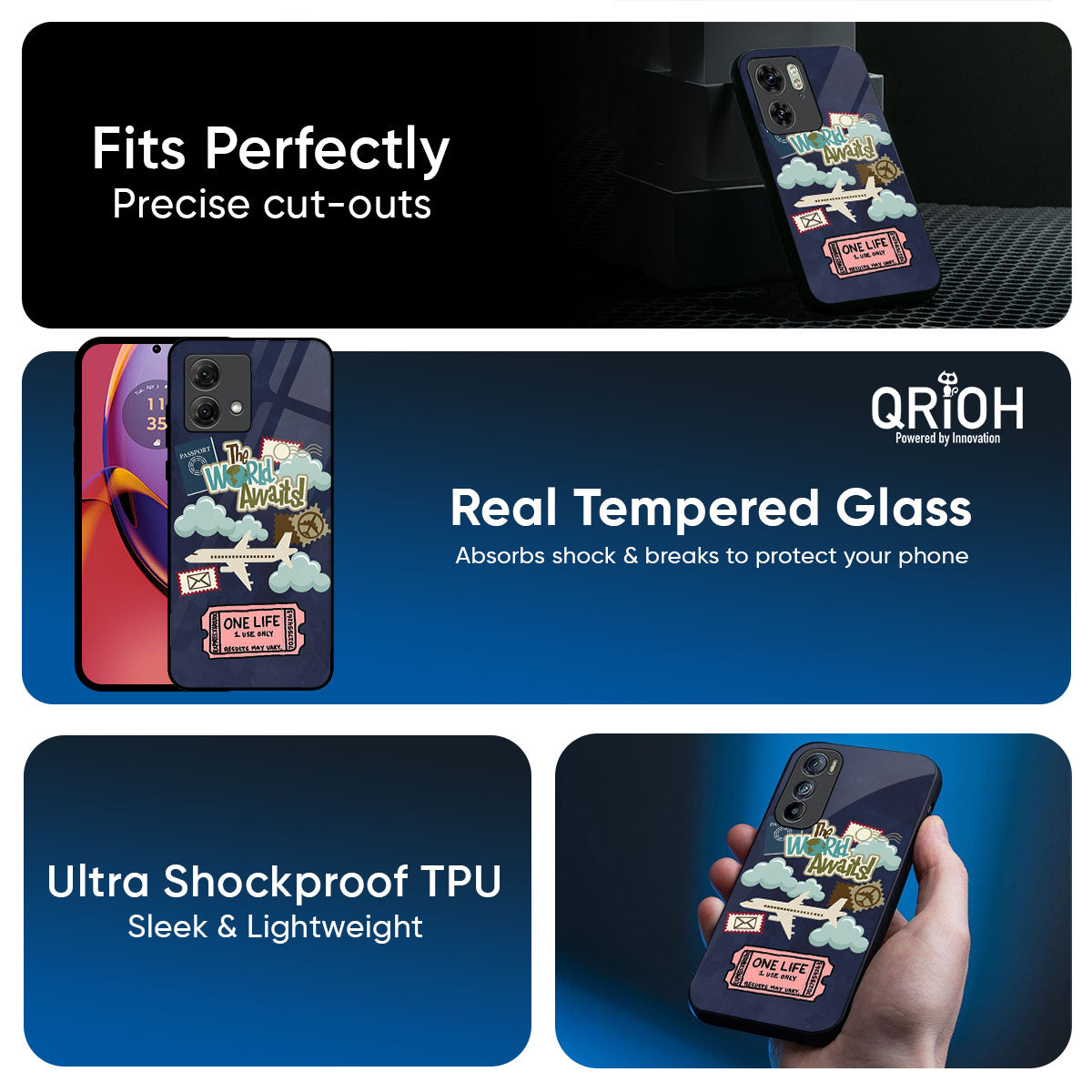 Tour The World Glass Case For Motorola Edge 70 5G