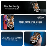 Angry Tiger Glass Case For Motorola Edge 70 Fusion 5G