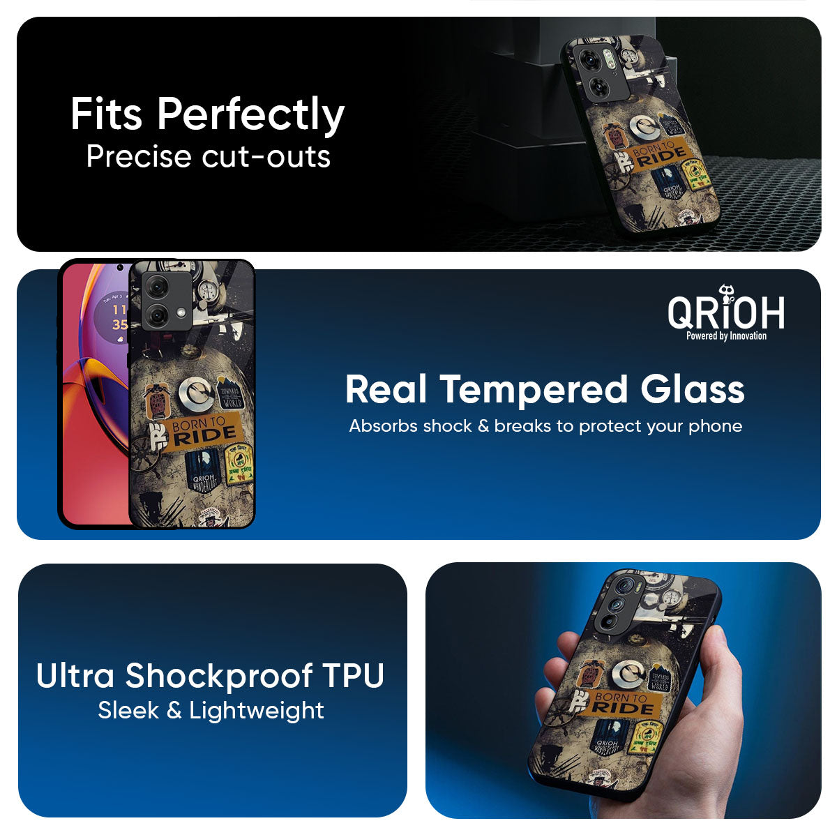 Ride Mode On Glass Case for Motorola Edge 70 Pro 5G