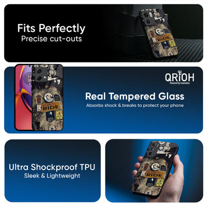 Ride Mode On Glass Case for Motorola G75 5G
