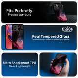 Moon Wolf Glass Case for Motorola Edge 50 Fusion 5G