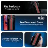 Vertical Stripes Glass Case for Motorola Edge 70 5G